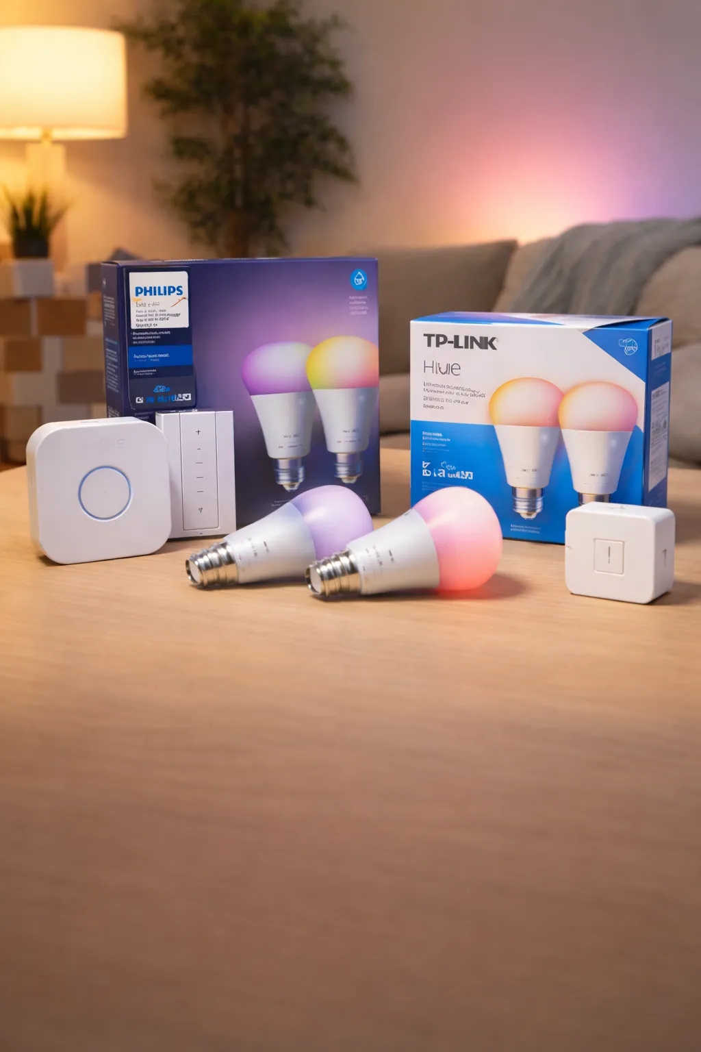 Korte beschrijving: Eenvoudige slimme lampen voor een snelle en makkelijke start in huis.